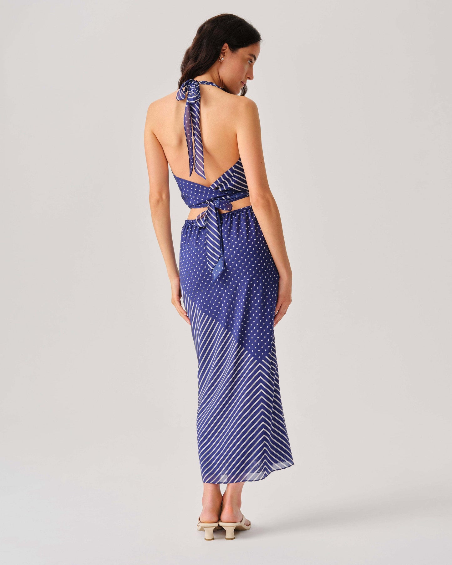 Lana Skirt - Blue & White
