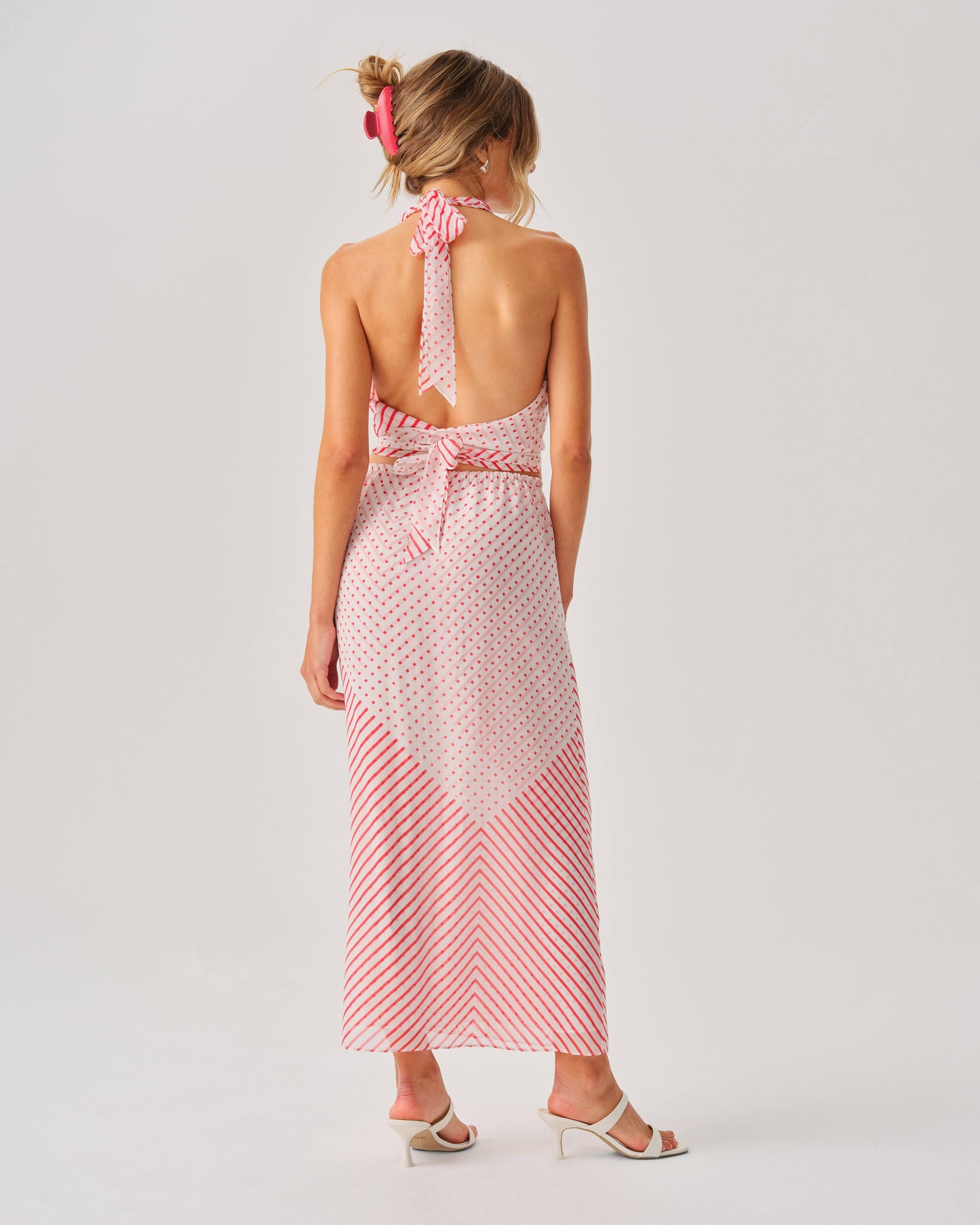 Lana Skirt - Red & White