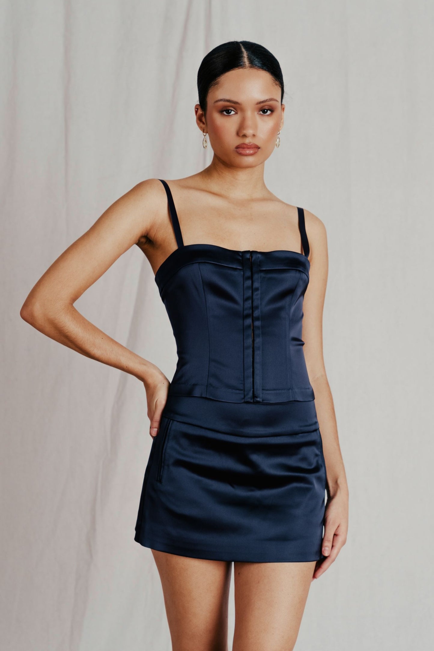 Carmine Corset - Navy